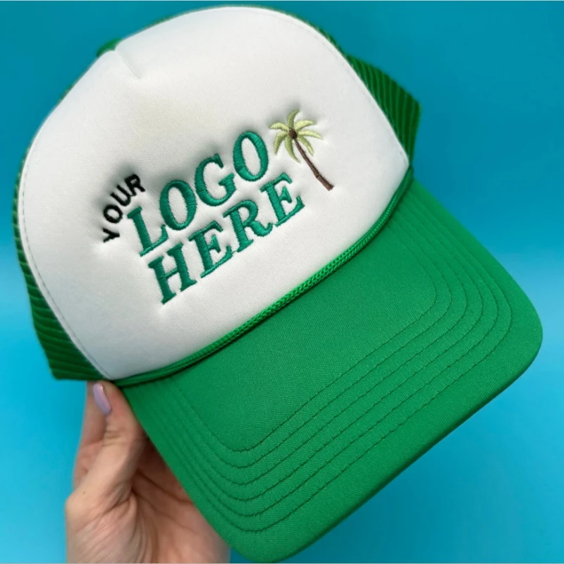 Mesh Embroidered Trucker Hat Mesh Embroidered Trucker Hat